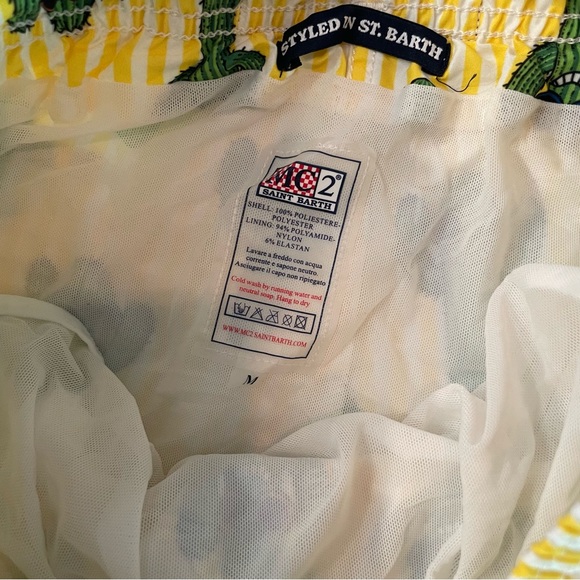 MC2 Saint Barth Mens Gustavia Happy Cactus Swim Shorts - Picture 3 of 3